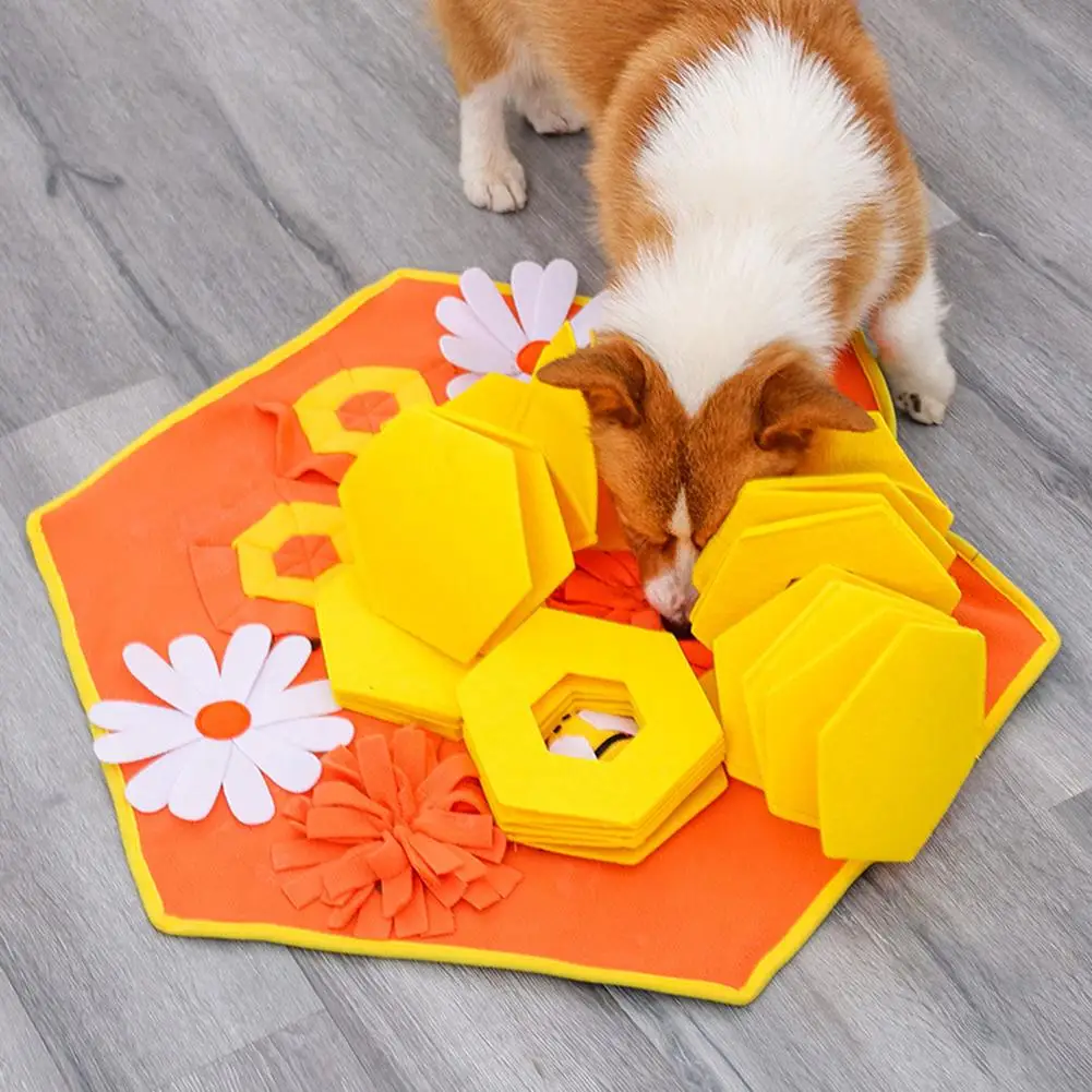 Pet Bee Snuffle Mat Dog Slowing Feeding Sniff Pad Encourages Natural Foraging Skills For Relieve Anxiety Boredom
Pet Bee Snuffle Mat Dog Slowing Feeding Sniff Pad Encourages Natural Foraging Skills For Relieve Anxiety Boredom