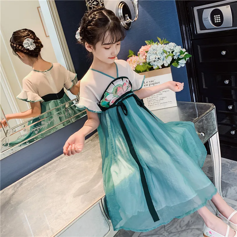 Girls Chinese Style Clothing 2022 Summer 12 Years Old Children's Short-sleeved Underskirts Children's Dresses Princess Skirts
Girls Chinese Style Clothing 2022 Summer 12 Years Old Children's Short-sleeved Underskirts Children's Dresses Princess Skirts
