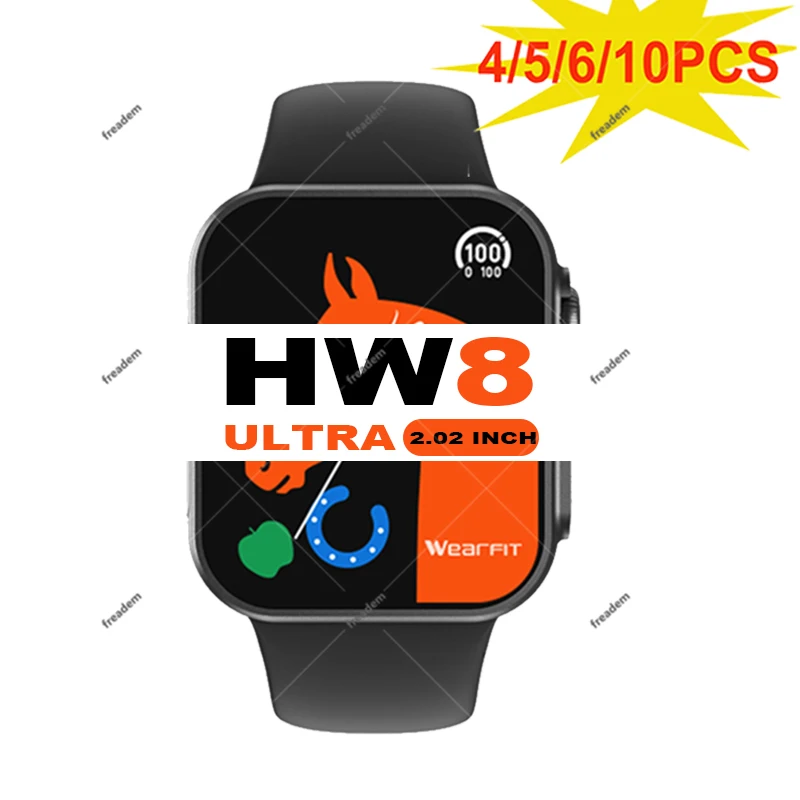 

HW8 Ultra Smart Watch Men 2.02Inch 45MM Dail Call Message Push Wireless Charging NFC IP67 Serie 8 Smart Watch Women Vs DT8 Ultra