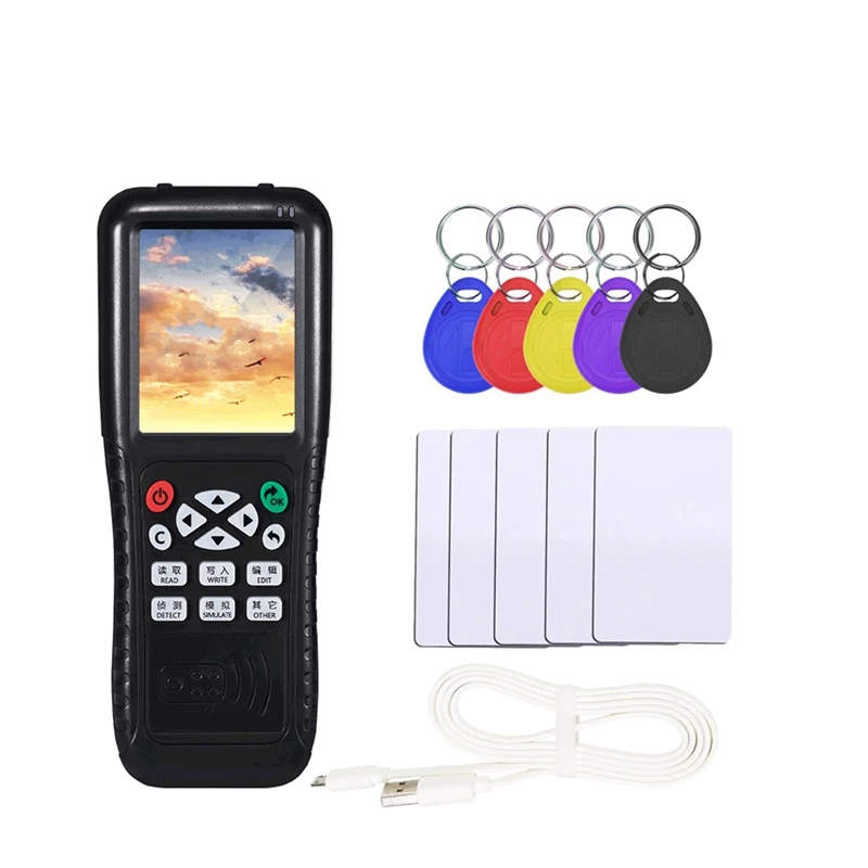 Копировальный аппарат JABS RFID с полной функцией декодирования смарт-карты NFC IC ID Дубликатор считывающее записывающее устройство (T5577 ключ UID к...
Копировальный аппарат JABS RFID с полной функцией декодирования смарт-карты NFC IC ID Дубликатор считывающее записывающее устройство (T5577 ключ UID к...
