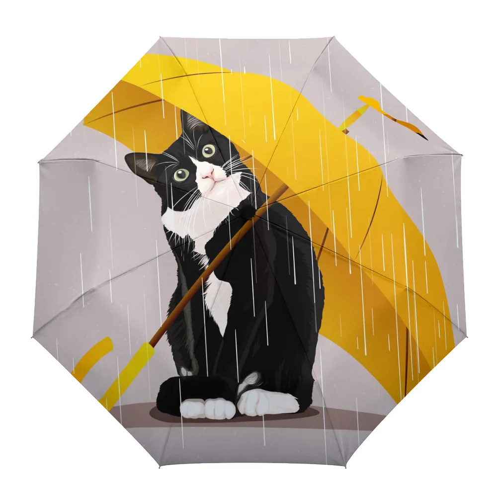 Yellow Umbrella Cat Fully-automatic Parasol Umbrella Eight Strand Umbrella Foldable Rain Outdoor Umbrella for Kid Woman Male
Yellow Umbrella Cat Fully-automatic Parasol Umbrella Eight Strand Umbrella Foldable Rain Outdoor Umbrella for Kid Woman Male