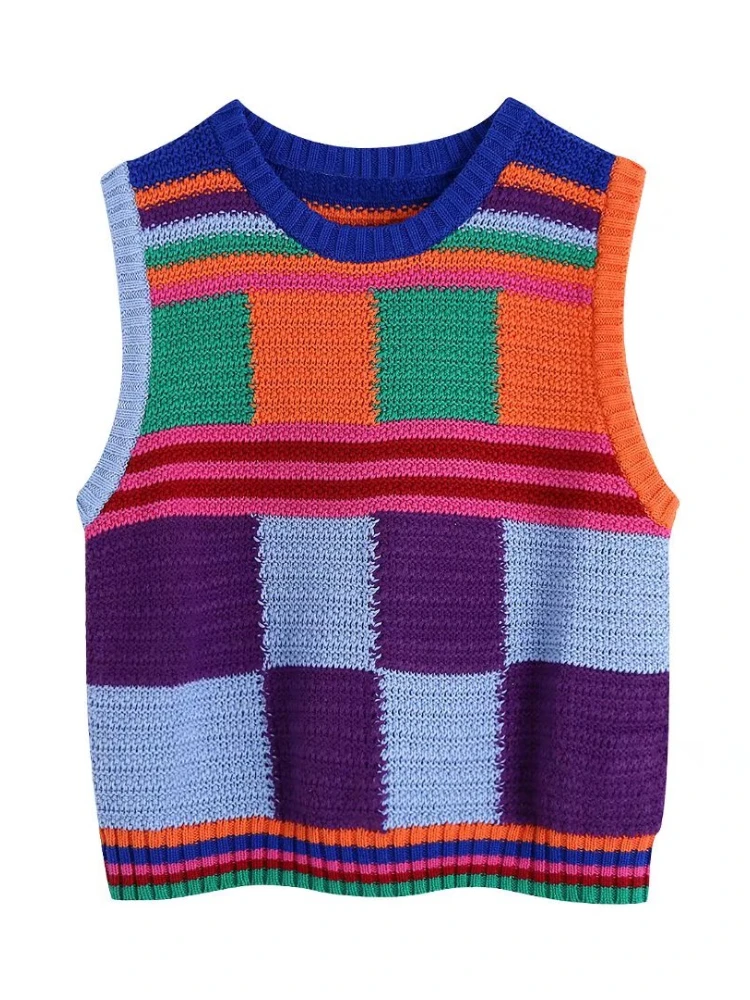 BBWM Women Vintage Print Knitted Sweaters Short Vest 2022 New Fashion Female Sleeveless Sweater Casual Slim Pullovers Chic
BBWM Women Vintage Print Knitted Sweaters Short Vest 2022 New Fashion Female Sleeveless Sweater Casual Slim Pullovers Chic
