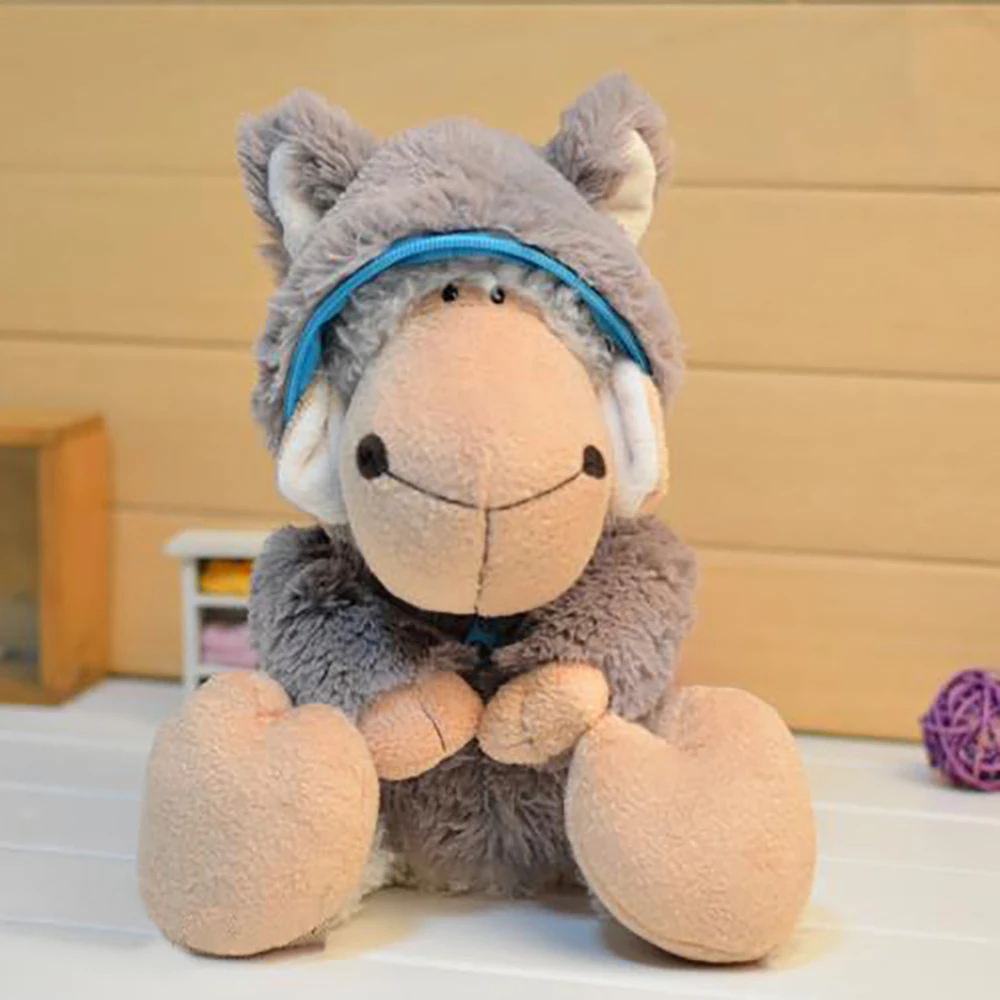 2022 Cute Animal Plush Toy Jolly Logan Sheep Wolf Head Doll Sleepy Goat soft stuffed Doll Soft Children's Toy Holiday Gift
2022 Cute Animal Plush Toy Jolly Logan Sheep Wolf Head Doll Sleepy Goat soft stuffed Doll Soft Children's Toy Holiday Gift