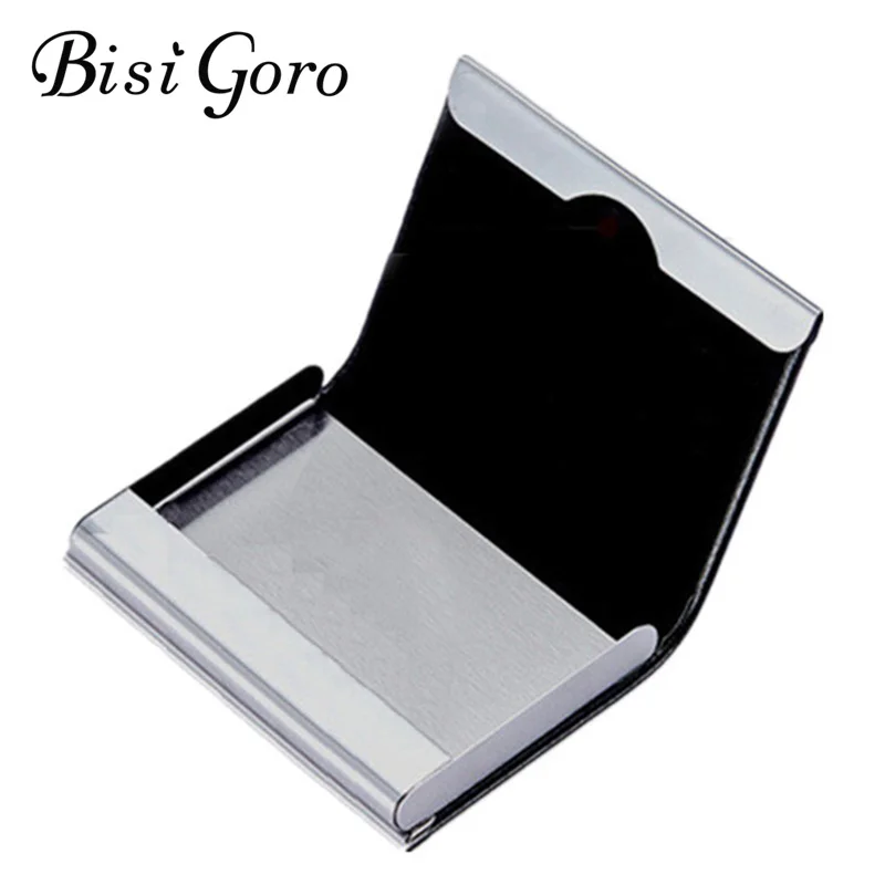 BISI GORO 2022 Customized Name Card Holder Case Aluminum PU Leather Unisex Wallet Magnetic Card Bank Cases Pocket Cards Boxes
BISI GORO 2022 Customized Name Card Holder Case Aluminum PU Leather Unisex Wallet Magnetic Card Bank Cases Pocket Cards Boxes