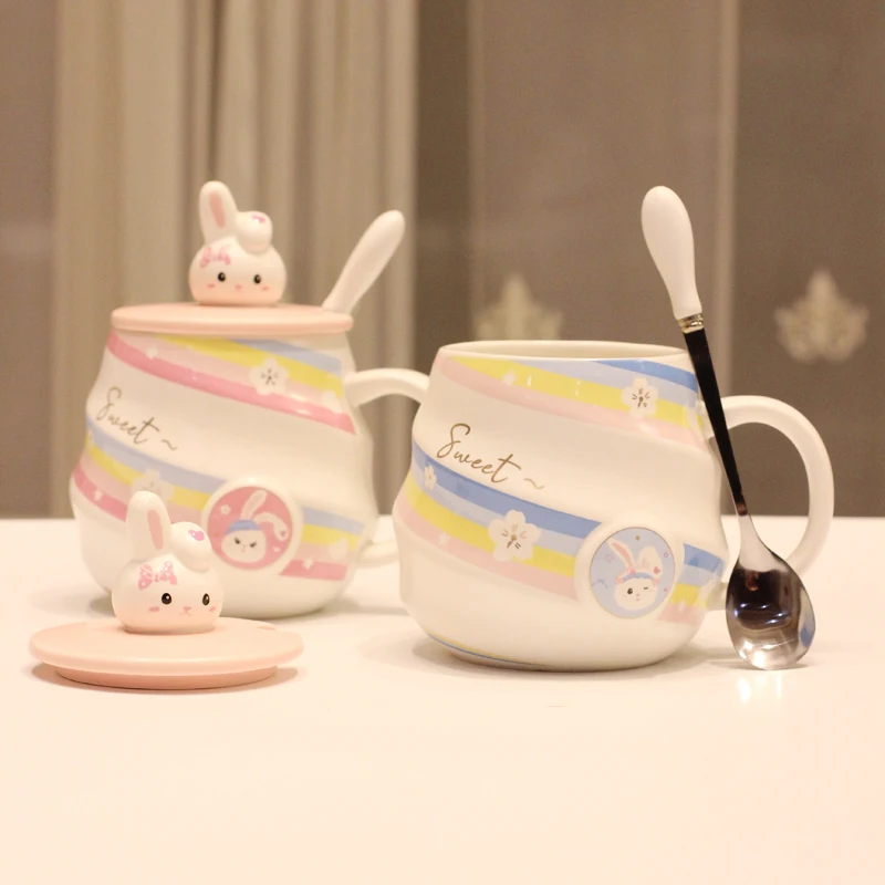 Creative personality mugs with lid and spoon cute trend ceramic cups fresh girlfriends cartoon pot-bellied cups gifts coffee
Creative personality mugs with lid and spoon cute trend ceramic cups fresh girlfriends cartoon pot-bellied cups gifts coffee