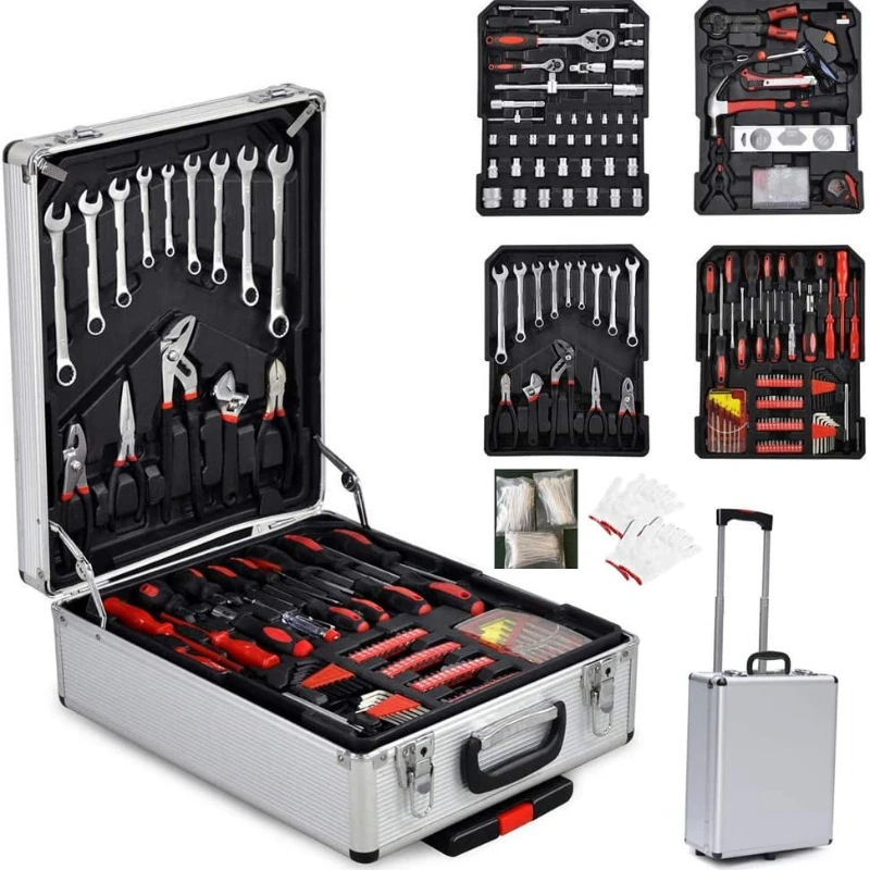 Free Shipping 799 Pcs Hand Tool Set Household Repair Tool Kit Mechanics Tool Kit with Toolbox Storage Case
Free Shipping 799 Pcs Hand Tool Set Household Repair Tool Kit Mechanics Tool Kit with Toolbox Storage Case