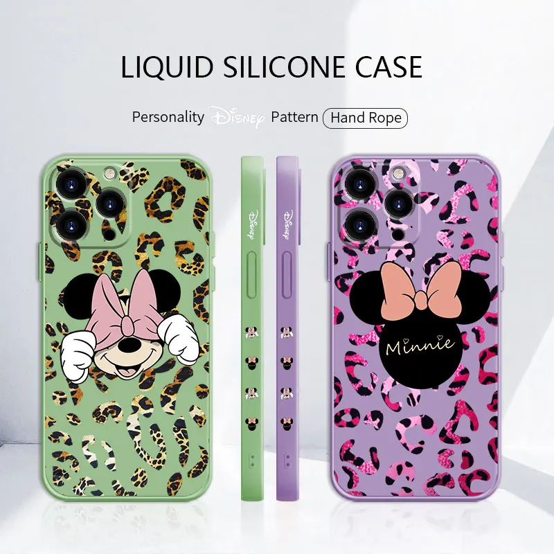 Liquid Funda Case for iPhone 11 12 13 Pro Max 7 8 Plus SE XS 2020 Fashion Luxury Silicone Disney Leopard Print Minnie Mouse
Liquid Funda Case for iPhone 11 12 13 Pro Max 7 8 Plus SE XS 2020 Fashion Luxury Silicone Disney Leopard Print Minnie Mouse
