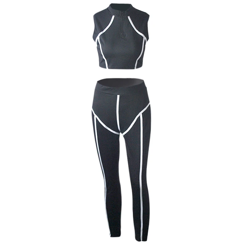 Women Sets Summer Tracksuits Fitness Sportswear Sleeveless Tops+Pants Suit Two Piece Set Sporty Outfits 2 Pcs Black XL
Women Sets Summer Tracksuits Fitness Sportswear Sleeveless Tops+Pants Suit Two Piece Set Sporty Outfits 2 Pcs Black XL