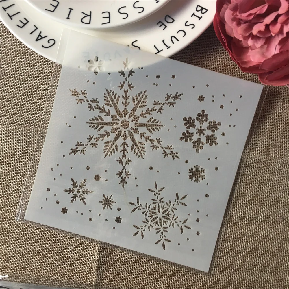 1Pcs 15cm 5.9" Snowflake DIY Layering Stencils Wall Painting Scrapbook Coloring Embossing Album Decorative Paper Card Template
1Pcs 15cm 5.9" Snowflake DIY Layering Stencils Wall Painting Scrapbook Coloring Embossing Album Decorative Paper Card Template