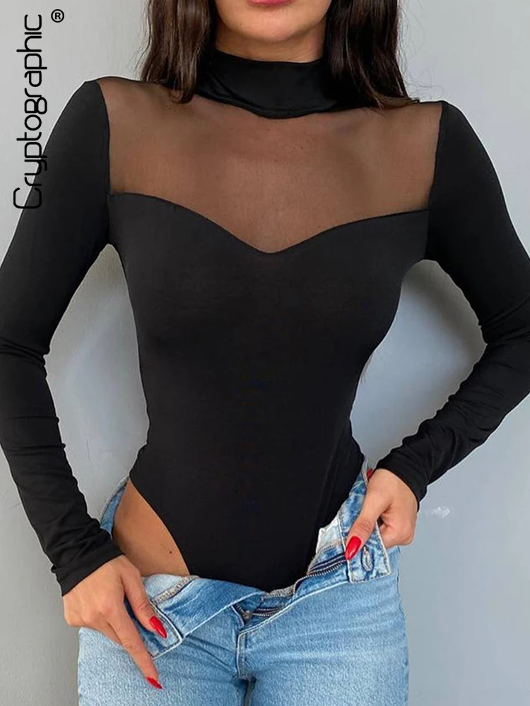Cryptographic Sexy Mesh Sheer Bodysuit for Women Rompers One Piece Long Sleeve Pullover Top Bodysuits Solid Fall Outfits Clothes
Cryptographic Sexy Mesh Sheer Bodysuit for Women Rompers One Piece Long Sleeve Pullover Top Bodysuits Solid Fall Outfits Clothes