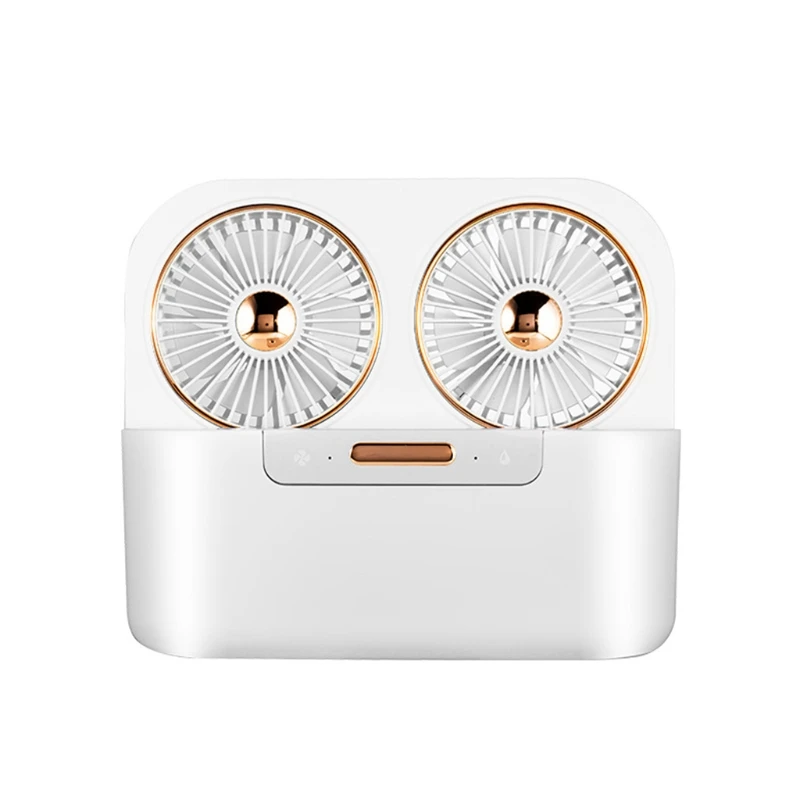 Potable USB Water Cooling Double Head Fan Desktop Cooling Fan Dual-head Water Spray Mist Fan for Home Office Car Drop Shipping
Potable USB Water Cooling Double Head Fan Desktop Cooling Fan Dual-head Water Spray Mist Fan for Home Office Car Drop Shipping