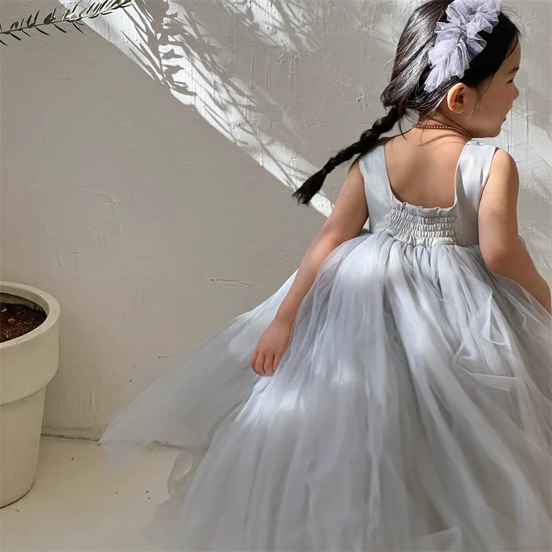 New Arrival Summer Wholesale Infant Baby Girls Dress Tulle Grey Party Toddler Kids Clothes Sleeveless Casual Outfits
New Arrival Summer Wholesale Infant Baby Girls Dress Tulle Grey Party Toddler Kids Clothes Sleeveless Casual Outfits