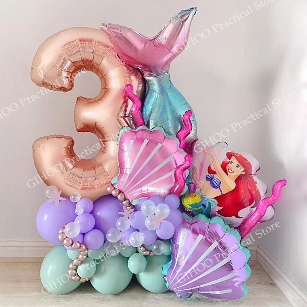 41pcs Disney Princess Mermaid Ariel Aluminum Foil Balloons Shell Balloon 32inch Rose Gold Number Ball Girl Birthday Baby Shower
41pcs Disney Princess Mermaid Ariel Aluminum Foil Balloons Shell Balloon 32inch Rose Gold Number Ball Girl Birthday Baby Shower