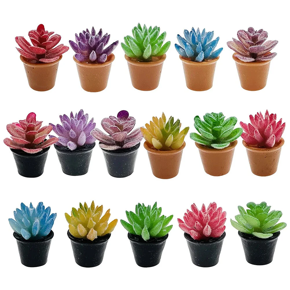 16 Pcs Miniature Succulents House Accessories Decoration Ornament Home Decorations Potted Resin Child Plants
16 Pcs Miniature Succulents House Accessories Decoration Ornament Home Decorations Potted Resin Child Plants