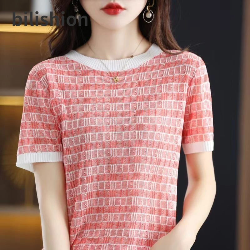 Blusas Mujer De Moda 2022 Short Sleeves O-neck Women Tees Free Shipping High Quality Sexy Striped Crew Neck Tops Stripe T-shirt
Blusas Mujer De Moda 2022 Short Sleeves O-neck Women Tees Free Shipping High Quality Sexy Striped Crew Neck Tops Stripe T-shirt
