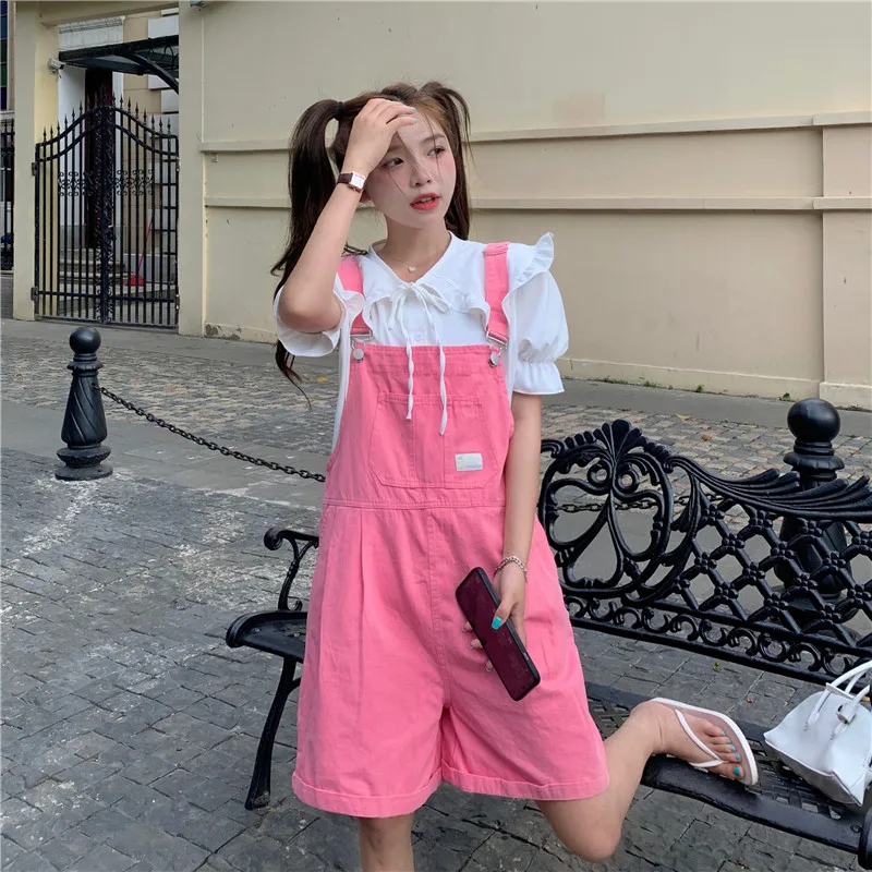 Bib Shorts Women's Summer 2022 New Korean Style Sweet Loose Wide-Leg One-Piece Casual Short rompers womens jumpsuit shorts
Bib Shorts Women's Summer 2022 New Korean Style Sweet Loose Wide-Leg One-Piece Casual Short rompers womens jumpsuit shorts