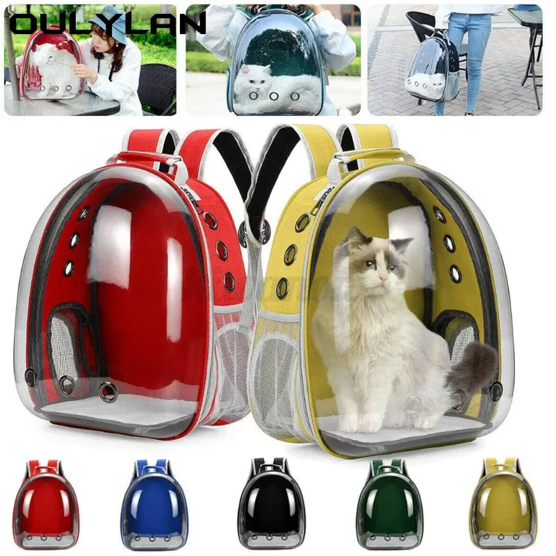 

Сумка-переноска для кошек Oulylan, Воздухопроницаемый рюкзак в виде капсулы для путешествий с маленькими собаками и кошками