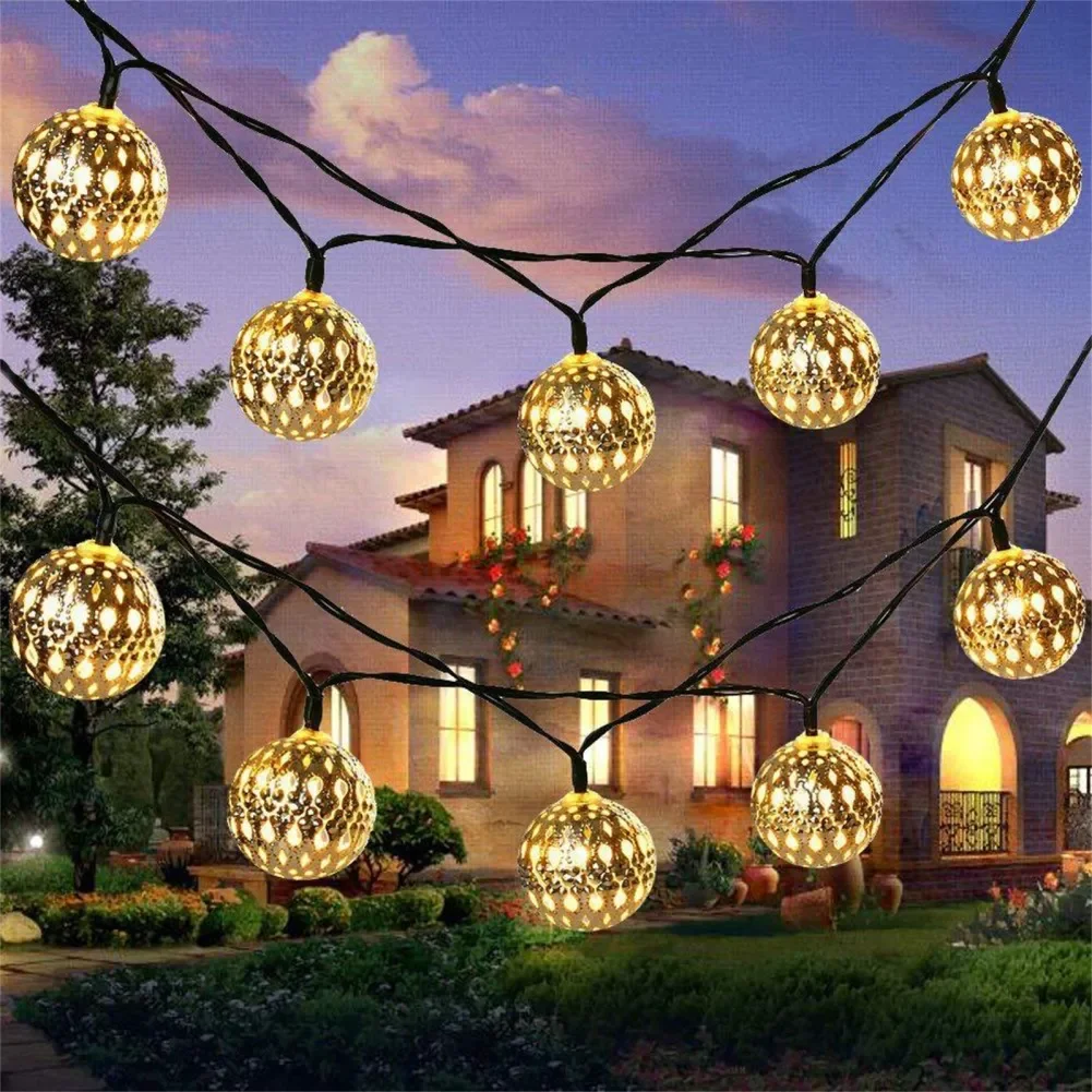 20LED 16.4ft Outdoor Solar String Lights With Stake Waterproof Multicolor Moroccan String Lights Suitable For Indoor Outdoor
20LED 16.4ft Outdoor Solar String Lights With Stake Waterproof Multicolor Moroccan String Lights Suitable For Indoor Outdoor