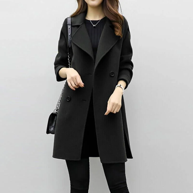 Jacket for Woma 2023 Autumn and Winter New Woolen Coat Women's Mid-length Double-breasted Tweed Jackets Women
Jacket for Woma 2023 Autumn and Winter New Woolen Coat Women's Mid-length Double-breasted Tweed Jackets Women