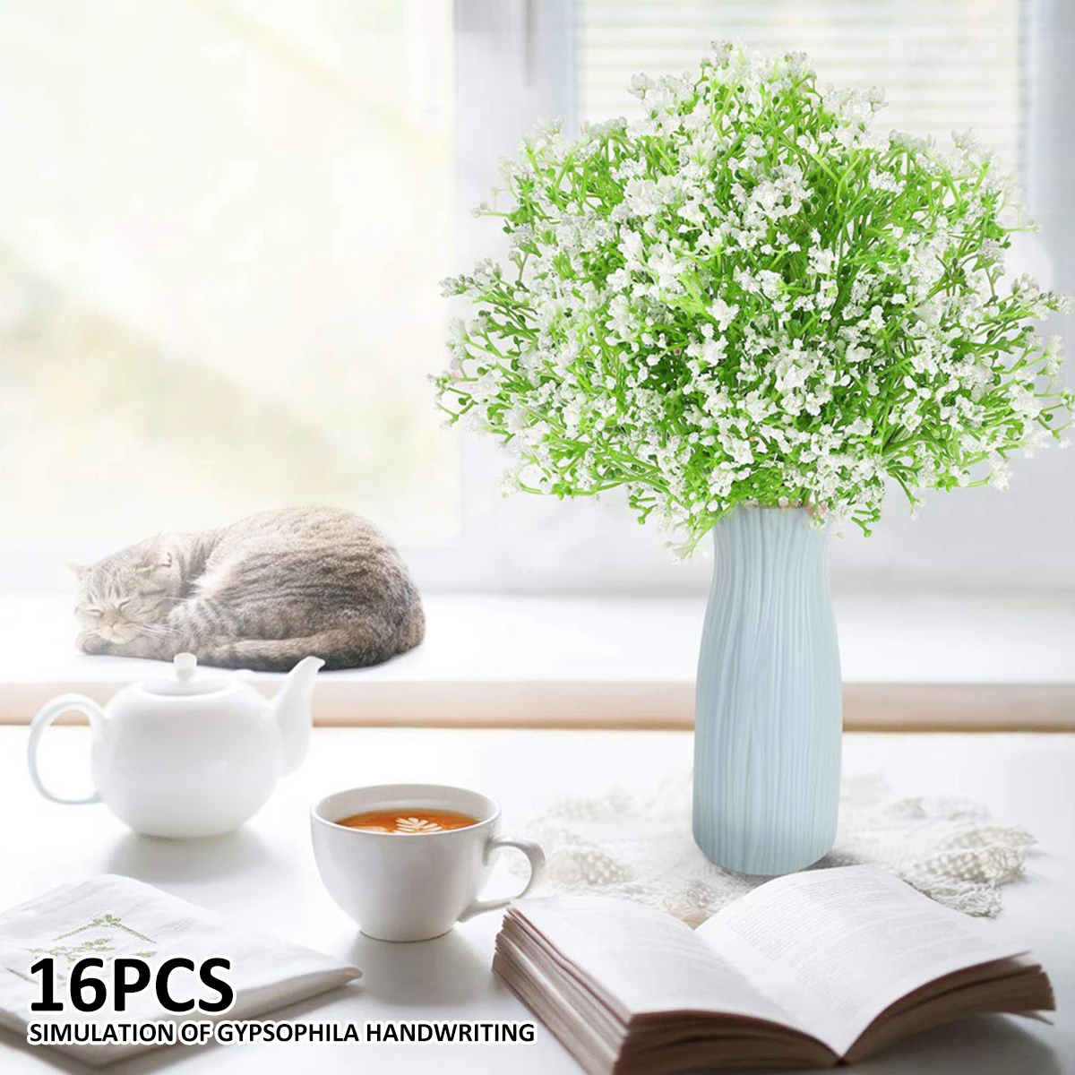 New 16Pcs Artificial Baby Breath Flowers Fake Gypsophila Bouquets Realistic Faux Flower Stems Decorative Gypsophila Plant Flower
New 16Pcs Artificial Baby Breath Flowers Fake Gypsophila Bouquets Realistic Faux Flower Stems Decorative Gypsophila Plant Flower