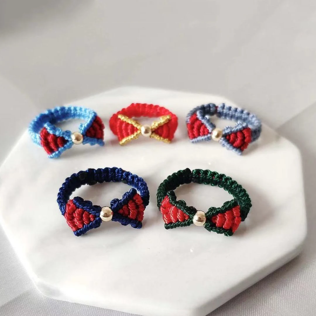 Disney Weave Rings for Girls Bowknot Adjustable Finger Ring Girls Children Blue Black Sweet Kawaii Ring Princess Ring Women New
Disney Weave Rings for Girls Bowknot Adjustable Finger Ring Girls Children Blue Black Sweet Kawaii Ring Princess Ring Women New