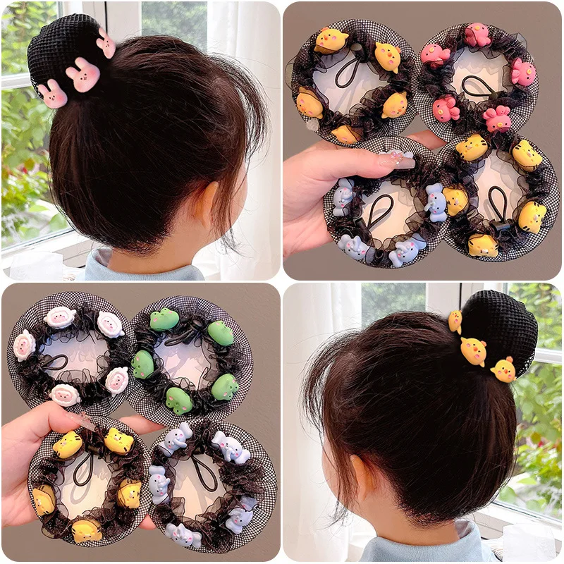 Girls' Cute Reusable Bun Elastic Hair Nets Kawaii Cartoon Kids' Bun Net Cover Headwear Dance Hair Accessories Ponytail Holder
Girls' Cute Reusable Bun Elastic Hair Nets Kawaii Cartoon Kids' Bun Net Cover Headwear Dance Hair Accessories Ponytail Holder