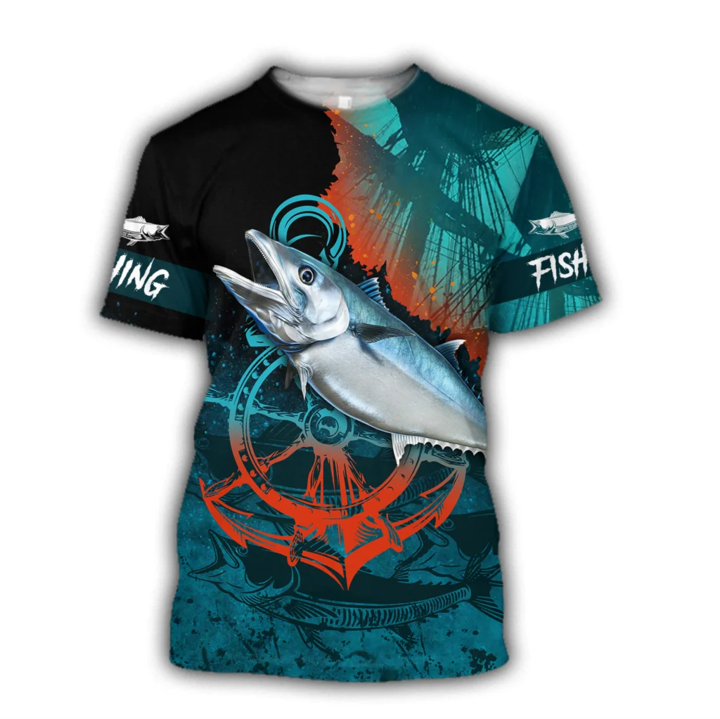 New summer men's T-shirt 3D fishing print Men's and women's casual T-shirt Fashion oversized Tshirt
New summer men's T-shirt 3D fishing print Men's and women's casual T-shirt Fashion oversized Tshirt