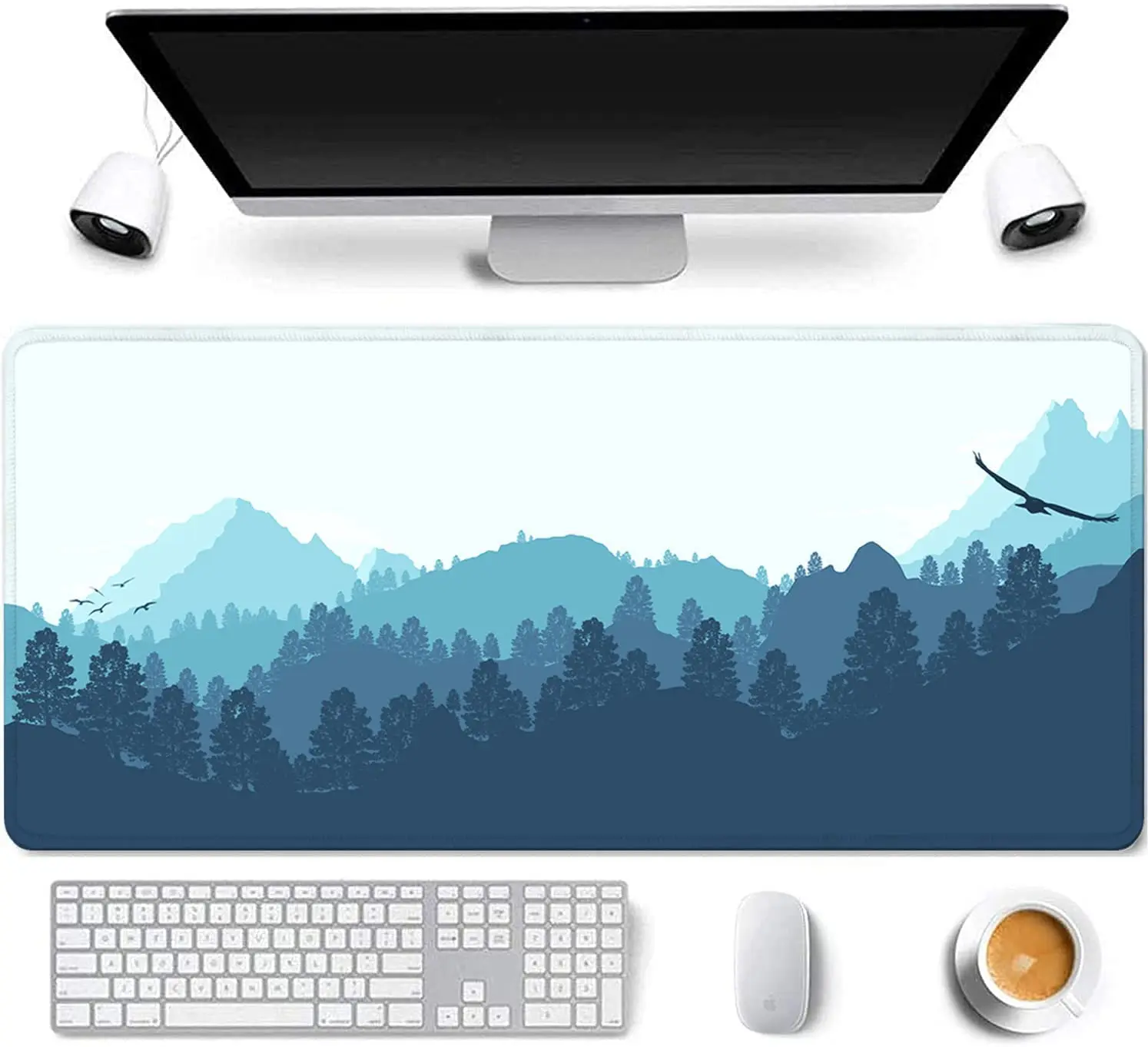31.5x11.8 Inch Mountain Forest Long Extended Large Gaming Mouse Pad with Stitched Edges XL Laptop Keyboard Mouse Mat Desk Pad
31.5x11.8 Inch Mountain Forest Long Extended Large Gaming Mouse Pad with Stitched Edges XL Laptop Keyboard Mouse Mat Desk Pad