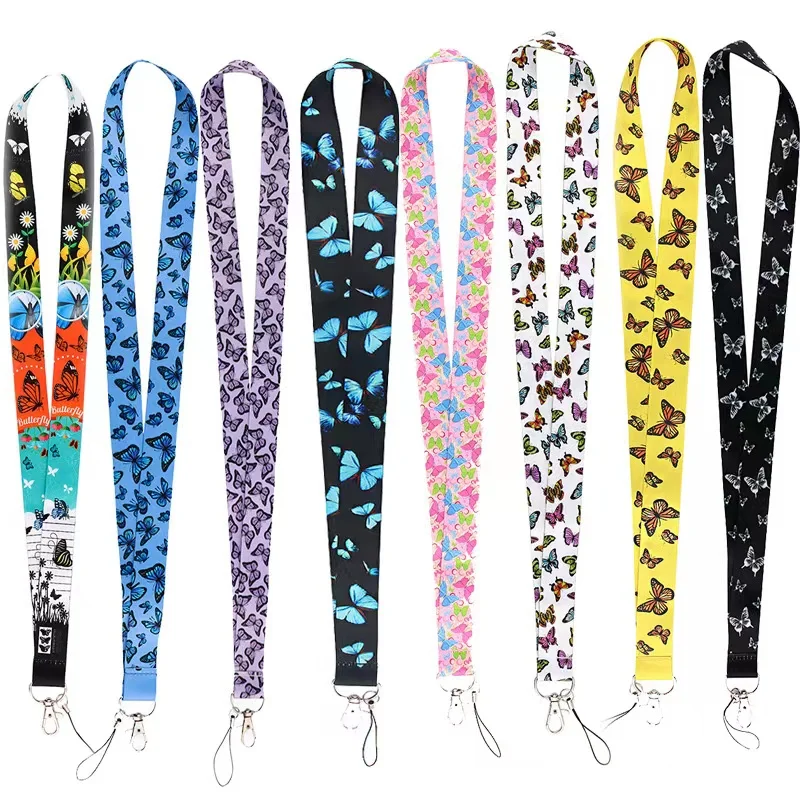 Wholesale!!! Dream Butterfly Loves Flowers Lanyard Key Strap for Phone Keys Cartoon Lanyards ID Badge With Key Ring Holder
Wholesale!!! Dream Butterfly Loves Flowers Lanyard Key Strap for Phone Keys Cartoon Lanyards ID Badge With Key Ring Holder