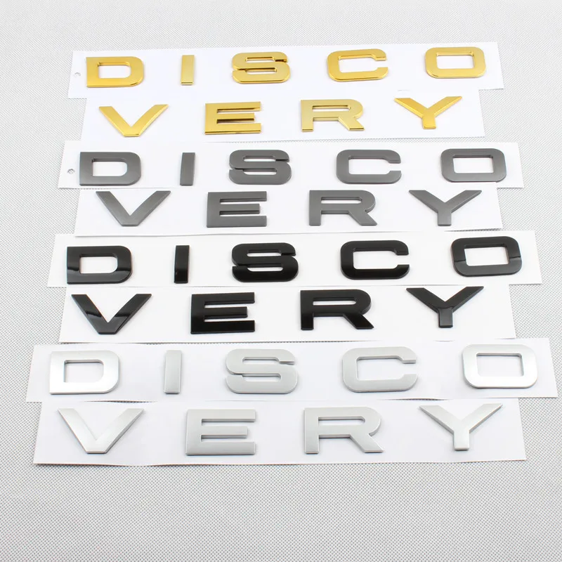 2023 3D ABS Letter DISCOVERY Emblem Badge Decal Stickers For Land Rover DISCOVERY Sport Car Front Hood Rear Trunk Accessories
2023 3D ABS Letter DISCOVERY Emblem Badge Decal Stickers For Land Rover DISCOVERY Sport Car Front Hood Rear Trunk Accessories