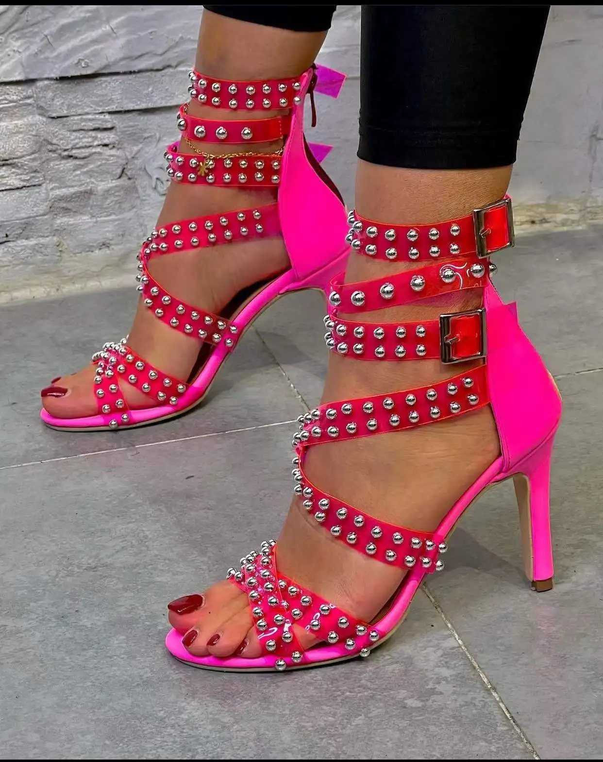 High Heels Sandals New Women Shoes Sexy Crystal Transparent Thin Rhinestone Ankle Buckle Strap Woman Shoe Summer Party Shoes
High Heels Sandals New Women Shoes Sexy Crystal Transparent Thin Rhinestone Ankle Buckle Strap Woman Shoe Summer Party Shoes