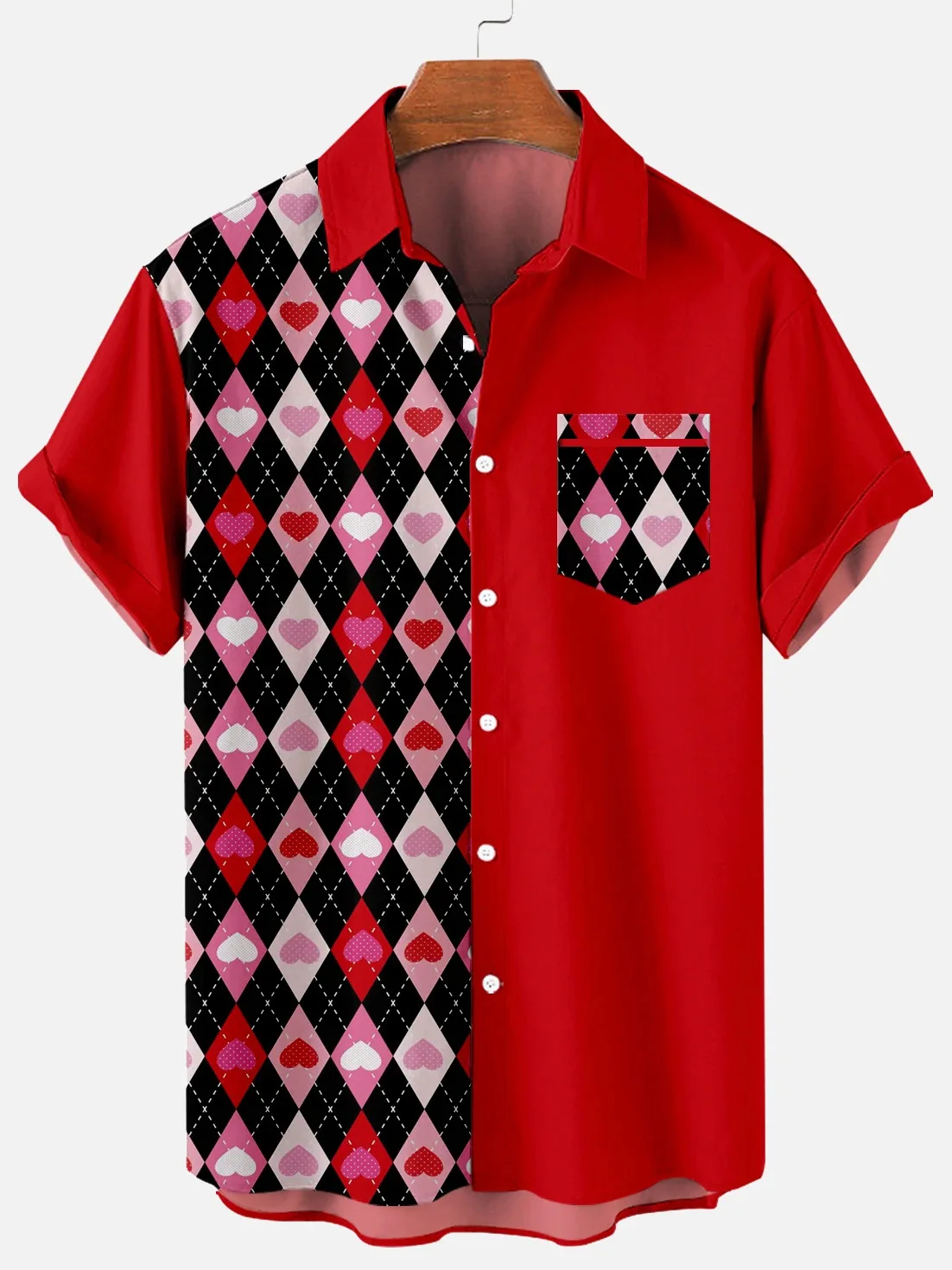 Hawaiian Men's Short Sleeved Shirt, Casual Stripe Printed Shirt, National Style, Retro, Lapel, Open Button, Beach Top
Hawaiian Men's Short Sleeved Shirt, Casual Stripe Printed Shirt, National Style, Retro, Lapel, Open Button, Beach Top