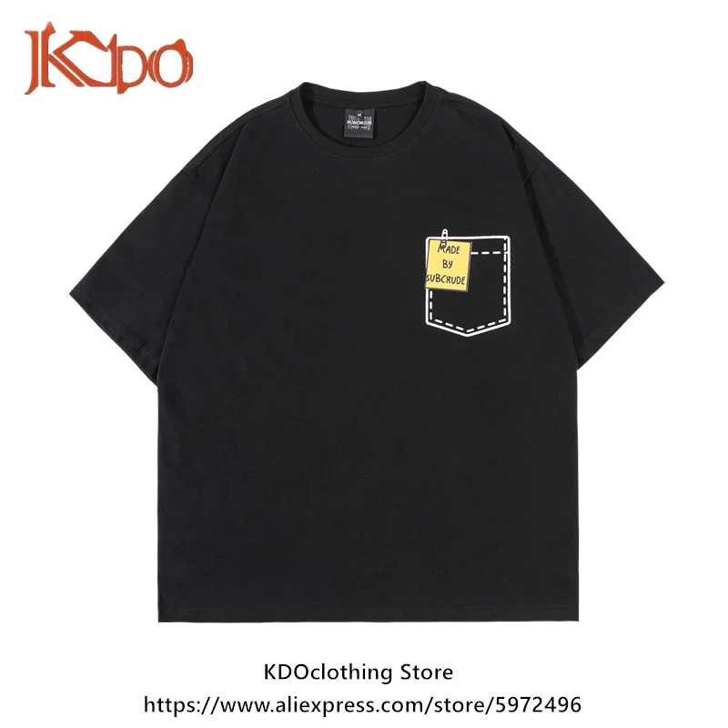 Trendy Hong Kong Style New Creative Pocket Printing Short Sleeve Men's Loose Casual Fashion Half Sleeve Tee Couples Versatile
Trendy Hong Kong Style New Creative Pocket Printing Short Sleeve Men's Loose Casual Fashion Half Sleeve Tee Couples Versatile