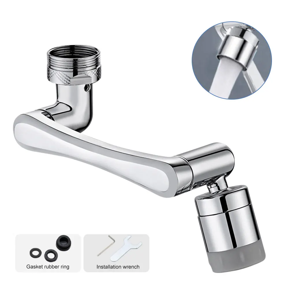 New 1440° Universal Rotation Faucet Sprayer Head For Extension Faucets Aerator Bubbler Nozzle Kitchen Tap Washbasin Robot Arm
New 1440° Universal Rotation Faucet Sprayer Head For Extension Faucets Aerator Bubbler Nozzle Kitchen Tap Washbasin Robot Arm