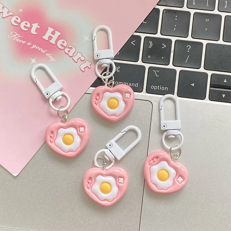 Kawaii Cartoon Simulated Food Funny Keychain Cute Poached Egg Heart Bag Pendant Children's Toy Gifts Pink Hanging Jewelry
Kawaii Cartoon Simulated Food Funny Keychain Cute Poached Egg Heart Bag Pendant Children's Toy Gifts Pink Hanging Jewelry