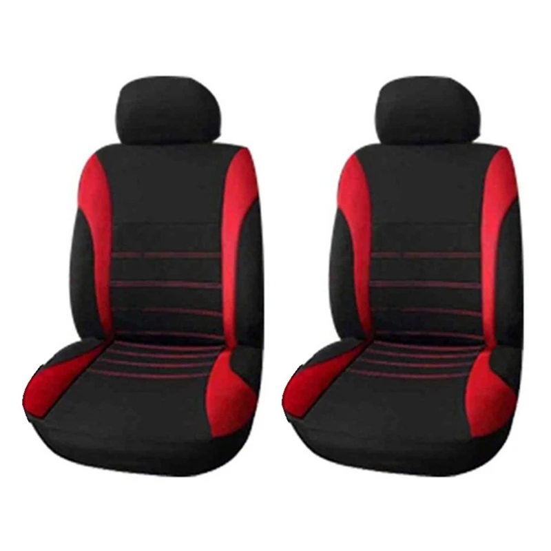 Front Car Seat Covers Front Airbag Ready Sport Bucket Seat Cover, 4-Piece Set Automobiles Seat Covers (Black + Red)
Front Car Seat Covers Front Airbag Ready Sport Bucket Seat Cover, 4-Piece Set Automobiles Seat Covers (Black + Red)