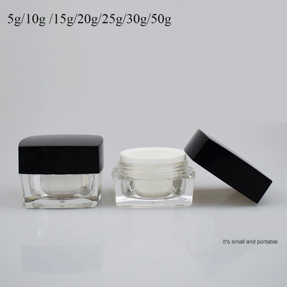 5/10/15/20/25/30g Ps Face Cream Box Portable Transparent Comestic Storage Container With Black Lid Travel Accessories Skin Care
5/10/15/20/25/30g Ps Face Cream Box Portable Transparent Comestic Storage Container With Black Lid Travel Accessories Skin Care