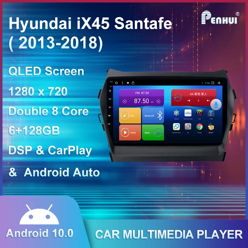 Penhui for Hyundai iX45 Santafe ( 2013-2018) Car Radio Multimedia Video Player Navigation GPS 2din
Penhui for Hyundai iX45 Santafe ( 2013-2018) Car Radio Multimedia Video Player Navigation GPS 2din