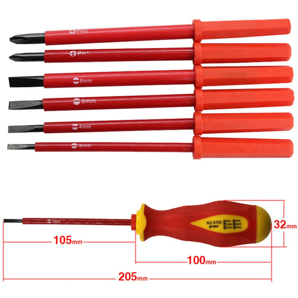 7pcs Precision Screwdriver Bit Set Cross Head Flat Tip Screwdriver Magnetic Insulation Screwdriver Household Repair Tools
7pcs Precision Screwdriver Bit Set Cross Head Flat Tip Screwdriver Magnetic Insulation Screwdriver Household Repair Tools