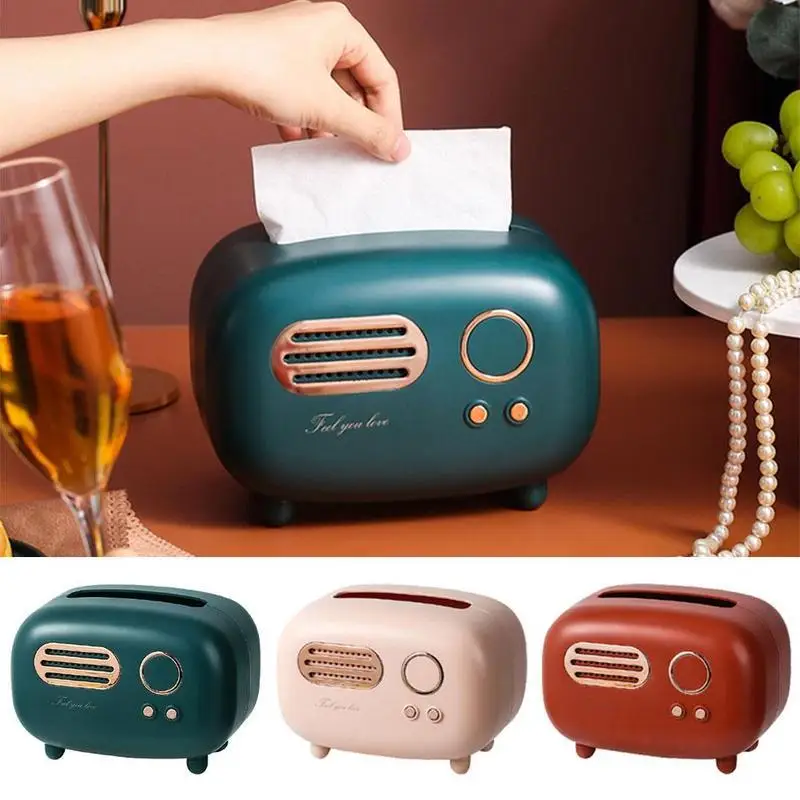NEW Retro Radio Model Tissue Box Desktop Paper Holder Storage Napkin Tissue Box Case Organizer Ornament Wet Wipes Decoration
NEW Retro Radio Model Tissue Box Desktop Paper Holder Storage Napkin Tissue Box Case Organizer Ornament Wet Wipes Decoration