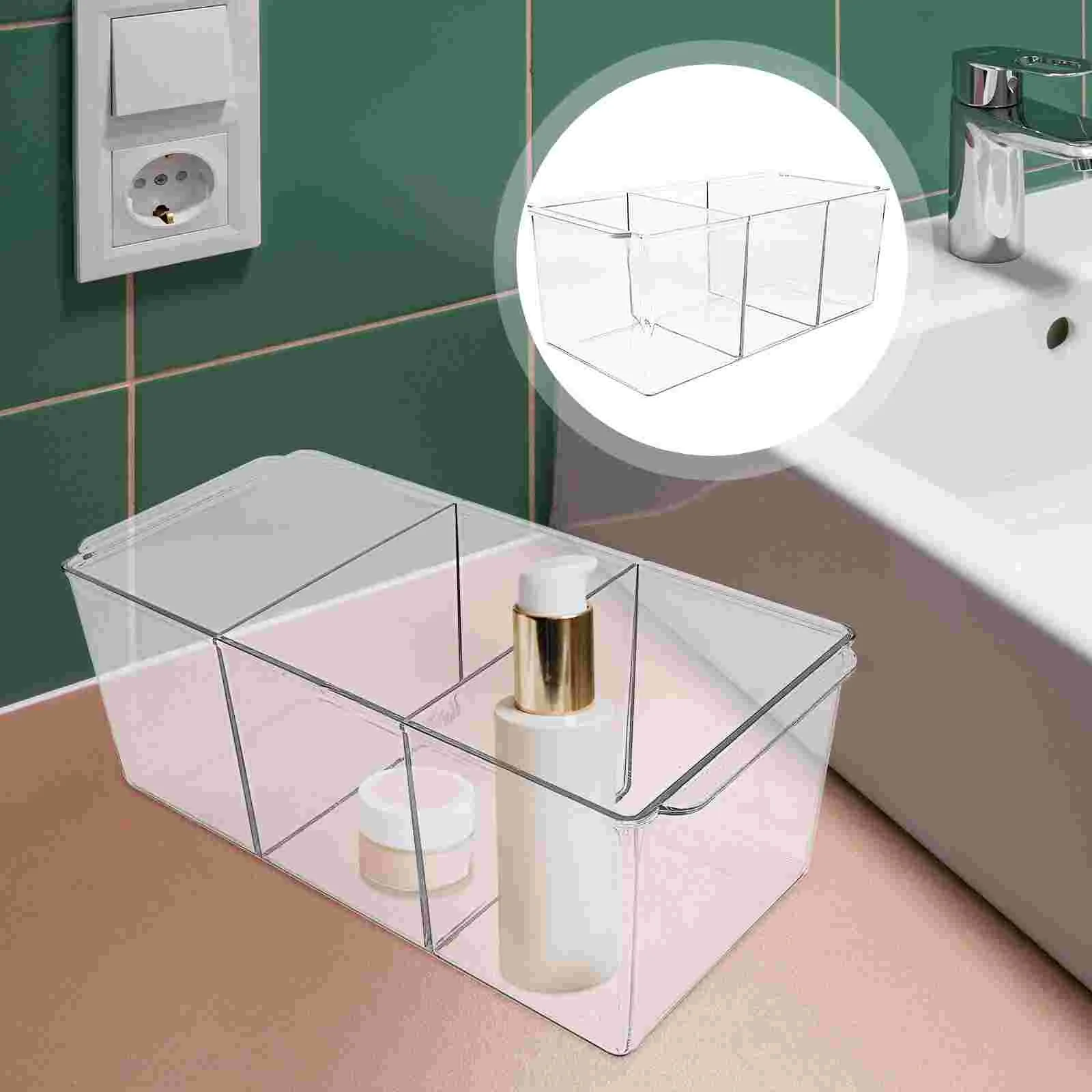 Makeup Organizer Stand Cotton Pads Slot Box Compartments Dispenser Container Clear Canisters Storage Rack
Makeup Organizer Stand Cotton Pads Slot Box Compartments Dispenser Container Clear Canisters Storage Rack