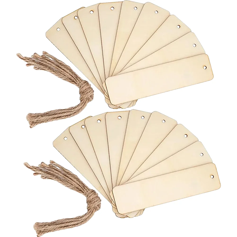 20 Pcs Rectangle Rope Girls Excellent Blank Wooden Bookmarks Bookmarks For Kids for Decor DIY
20 Pcs Rectangle Rope Girls Excellent Blank Wooden Bookmarks Bookmarks For Kids for Decor DIY