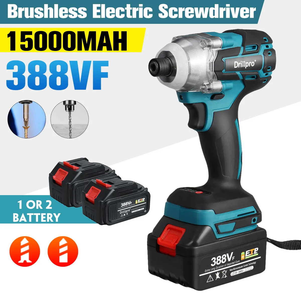 Drillpro 388VF бесщеточный Электрический шуруповерт 1/4 дюйма электроинструменты беспроводная дрель + светильник ка для батареи Makita 18 в
Drillpro 388VF бесщеточный Электрический шуруповерт 1/4 дюйма электроинструменты беспроводная дрель + светильник ка для батареи Makita 18 в