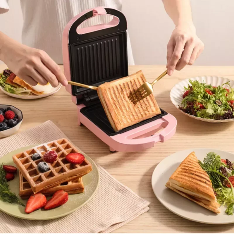 NEW2023 in Household Sandwich Maker Non-stick Breakfast Waffle Baking Pan Pot Pink/Red Color Available air fryer home appliance
NEW2023 in Household Sandwich Maker Non-stick Breakfast Waffle Baking Pan Pot Pink/Red Color Available air fryer home appliance