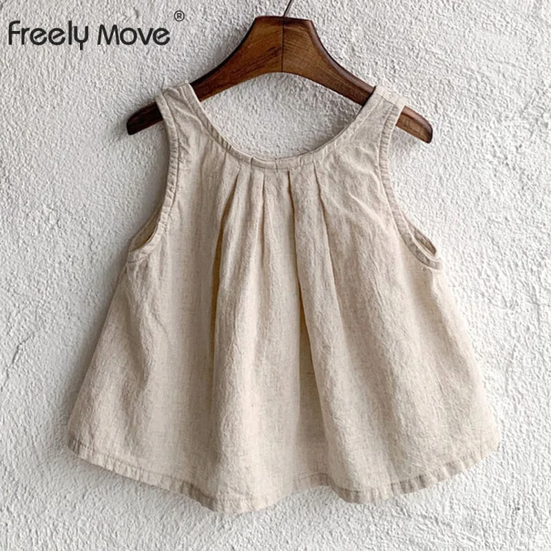 Freely Move Baby Kids Girls Summer Sleeveless T-shirts Children Baby Girls Suspender Cotton Shirts Baby Girls Solid Sweet Tops
Freely Move Baby Kids Girls Summer Sleeveless T-shirts Children Baby Girls Suspender Cotton Shirts Baby Girls Solid Sweet Tops