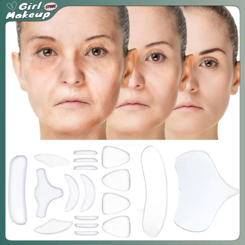 18Pcs Reusable Silicone Anti-Wrinkle Sticker Face Forehead Cheek Chin Patch Anti Aging Face Skin Lifting Pad Facial Beauty Tools
18Pcs Reusable Silicone Anti-Wrinkle Sticker Face Forehead Cheek Chin Patch Anti Aging Face Skin Lifting Pad Facial Beauty Tools