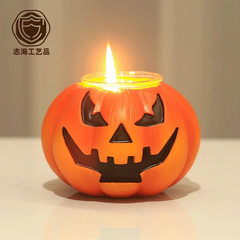 Halloween Ghost Face Pumpkin Candlestick Candle Light Desktop Atmosphere Ornament Decorative Resin Crafts
Halloween Ghost Face Pumpkin Candlestick Candle Light Desktop Atmosphere Ornament Decorative Resin Crafts