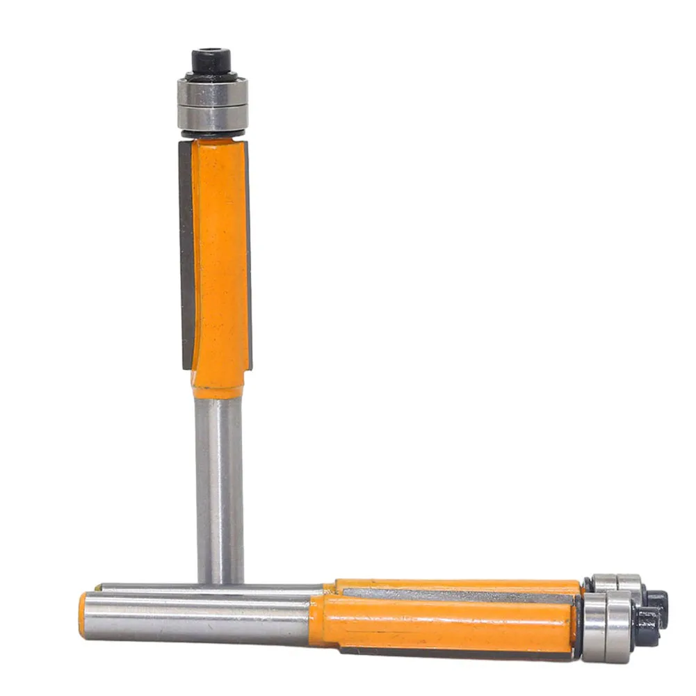 6.35mm Shank Long Blade Flush Bit Flush Trim Router Bit End Double Bearing Milling Cutter For Woodworking Cutting Tool
6.35mm Shank Long Blade Flush Bit Flush Trim Router Bit End Double Bearing Milling Cutter For Woodworking Cutting Tool