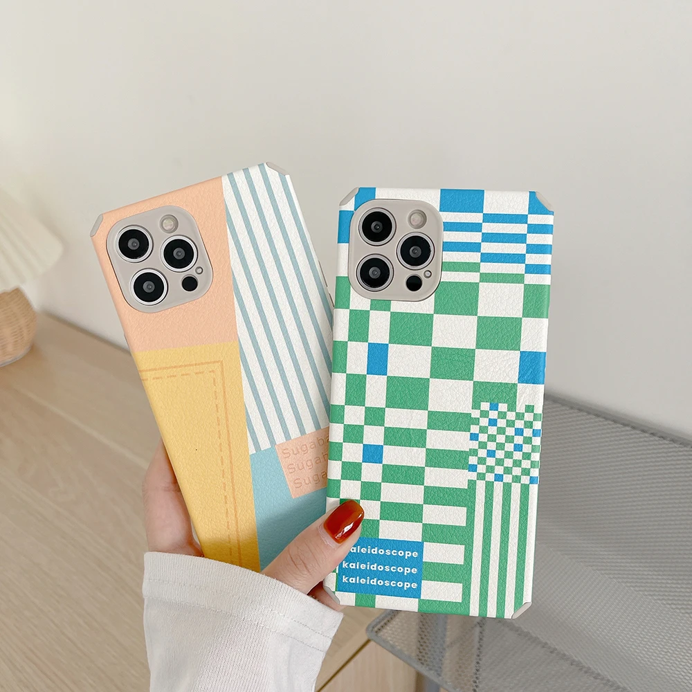INS Fashion Plaid Stripe Cortex Phone Cases For iPhone 13 12 11 Pro Max XR XS MAX X 7/8Plus Lady Girl Shockproof Soft Shell Gift
INS Fashion Plaid Stripe Cortex Phone Cases For iPhone 13 12 11 Pro Max XR XS MAX X 7/8Plus Lady Girl Shockproof Soft Shell Gift