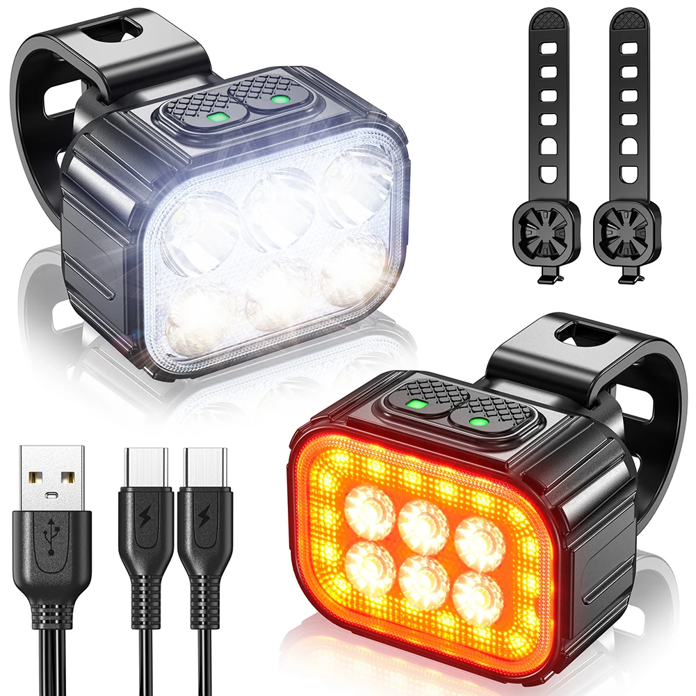 2022 Q6 Bicycle Light 6 Lamp Bead Bike Lights Front Back MTB Bike Headlight Rechargeable Bicycle Lantern Riding Cycling Lighting
2022 Q6 Bicycle Light 6 Lamp Bead Bike Lights Front Back MTB Bike Headlight Rechargeable Bicycle Lantern Riding Cycling Lighting